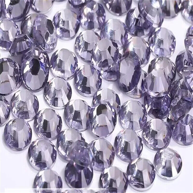 Glue On Crystal Resin Rhinestone Jelly Gems Flatback DIY Non HotFix Wholesale