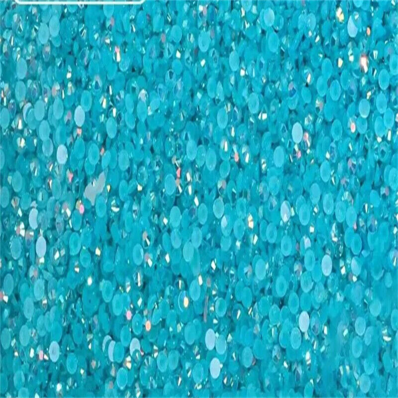 Glue On Crystal Resin Rhinestone Jelly Gems Flatback DIY Non HotFix Wholesale