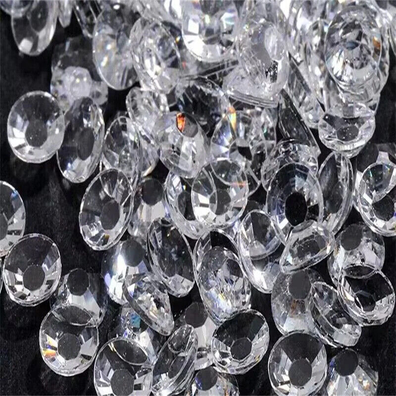 Glue On Crystal Resin Rhinestone Jelly Gems Flatback DIY Non HotFix Wholesale