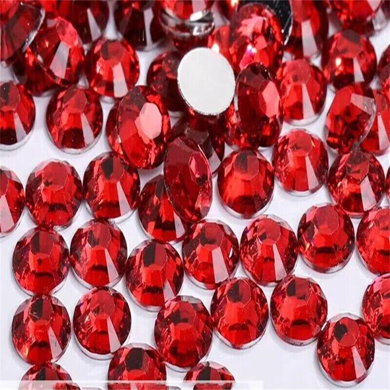 Glue On Crystal Resin Rhinestone Jelly Gems Flatback DIY Non HotFix Wholesale