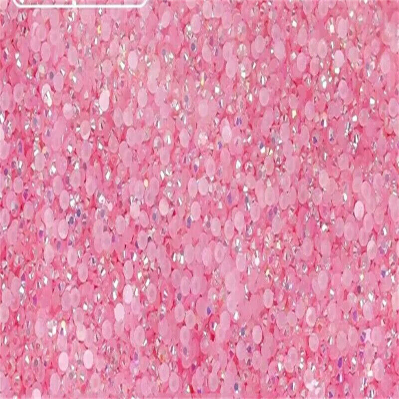 Glue On Crystal Resin Rhinestone Jelly Gems Flatback DIY Non HotFix Wholesale