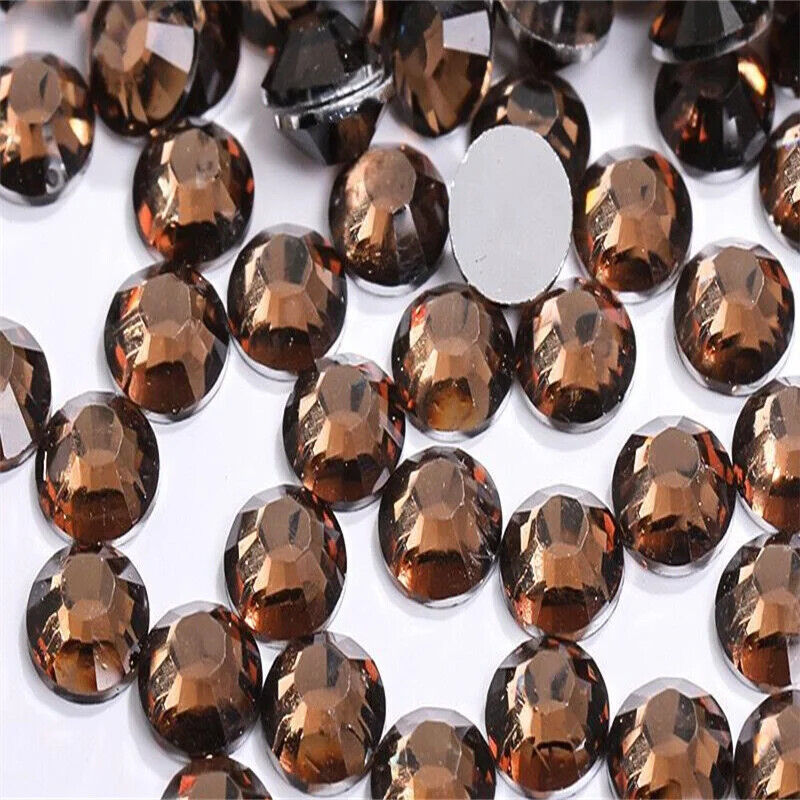 Glue On Crystal Resin Rhinestone Jelly Gems Flatback DIY Non HotFix Wholesale