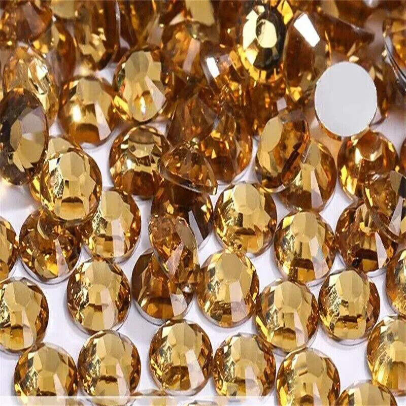 Glue On Crystal Resin Rhinestone Jelly Gems Flatback DIY Non HotFix Wholesale