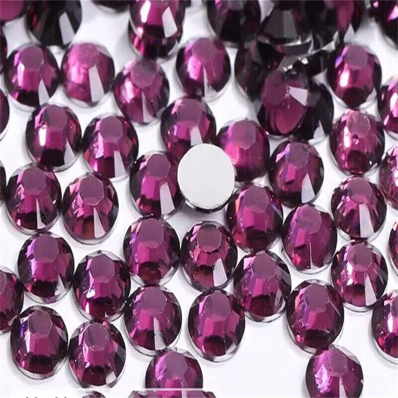 Glue On Crystal Resin Rhinestone Jelly Gems Flatback DIY Non HotFix Wholesale