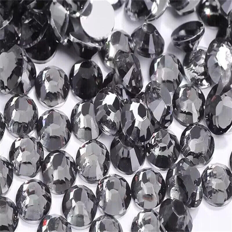 Glue On Crystal Resin Rhinestone Jelly Gems Flatback DIY Non HotFix Wholesale