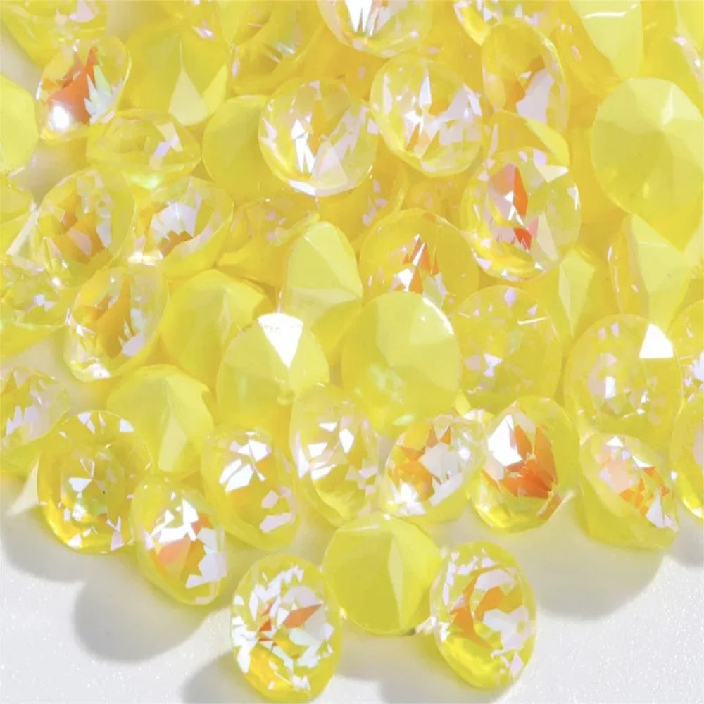 8mm Loose beads K9 Glass Nail Rhinestones Fancy Stones Pointback Crystal Accessories Jewelry Making