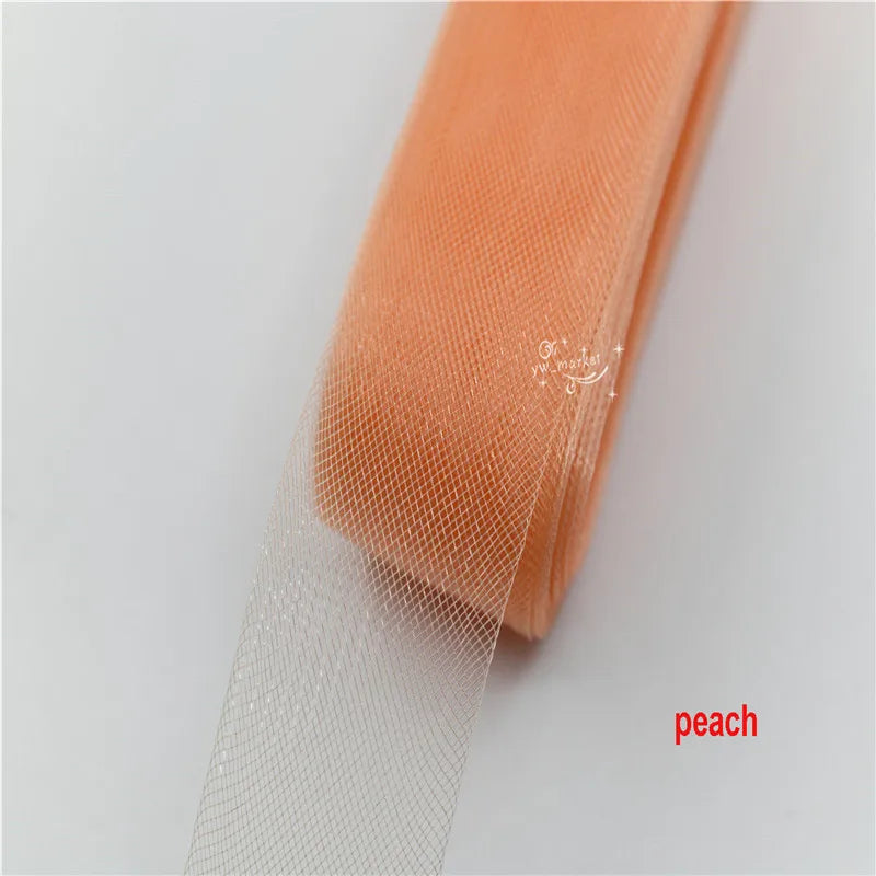 crinoline horsehair braid Mesh  Soft Polyester Wedding Dress skirt making crafts crinolina