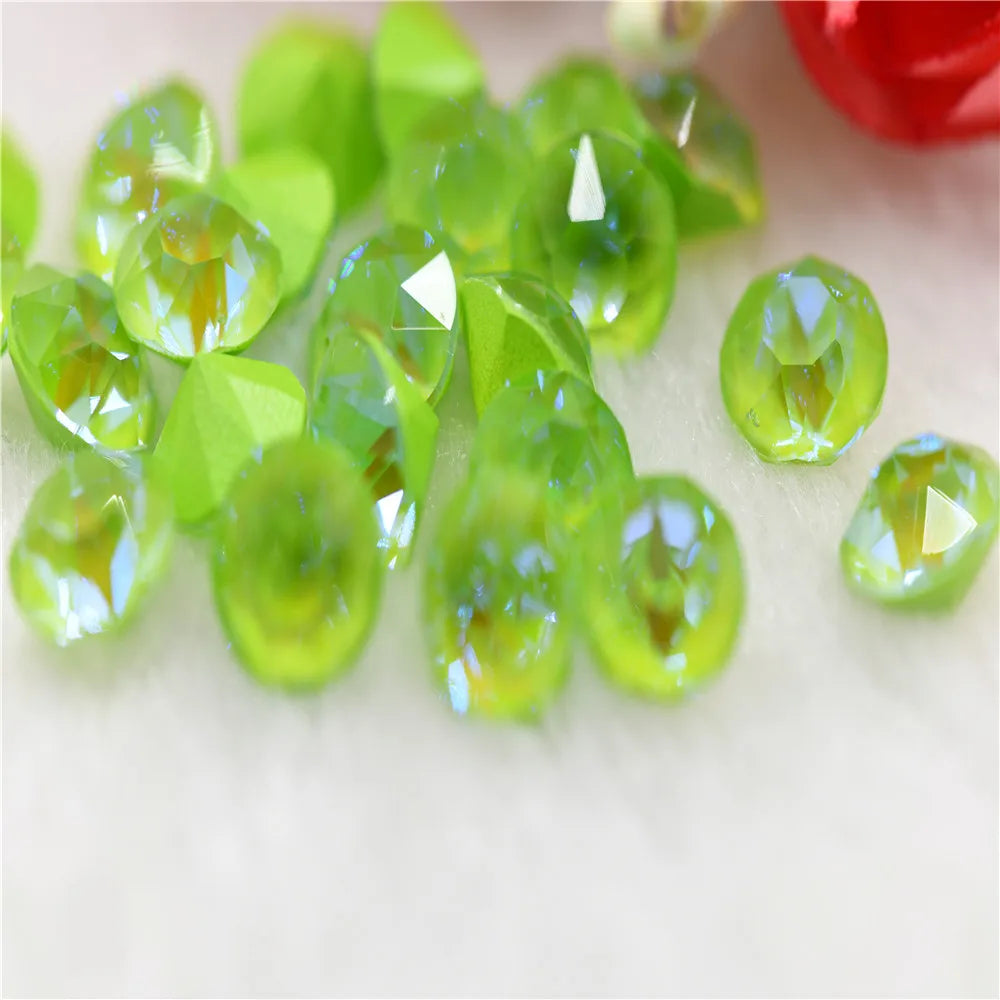 8mm Loose beads K9 Glass Nail Rhinestones Fancy Stones Pointback Crystal Accessories Jewelry Making