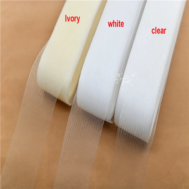 Soft Horsehair Crinoline Clear mesh mesh fabric braid  regilin for hats1cm ~16cm craft  Sewing accessories