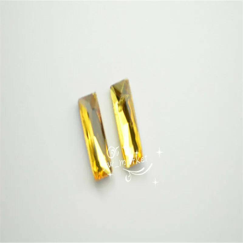 Baguette Pointback Fancy Stone Crystal AB Color Glass Crystals 7x21mm 10x30mm