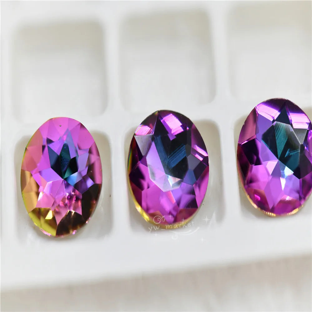 k9 nail glitter gem Round Crystal Beads Wedding Dress Decoration Rhinestones High Quality Pointback stones for DIY  10mm