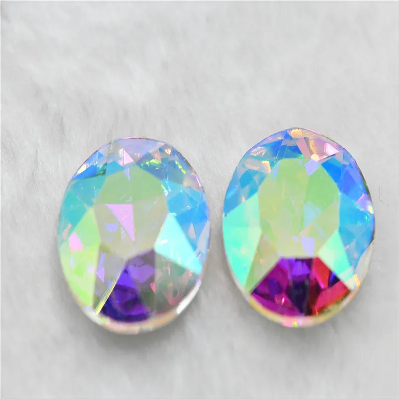 27mm Baoshihua Round strass applique rhinestone Glass Jewels crafts Flat Top Plated Colors 44pcs