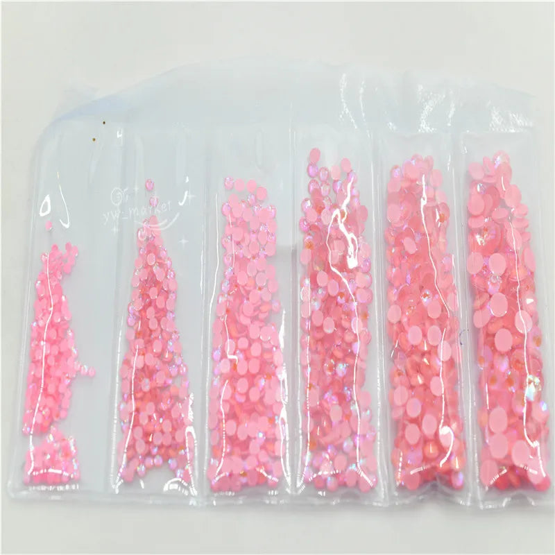 nails flatback rhinestones Nail Art Accessories non hotfix  crystals beads  mixed size  Charms Partition by set