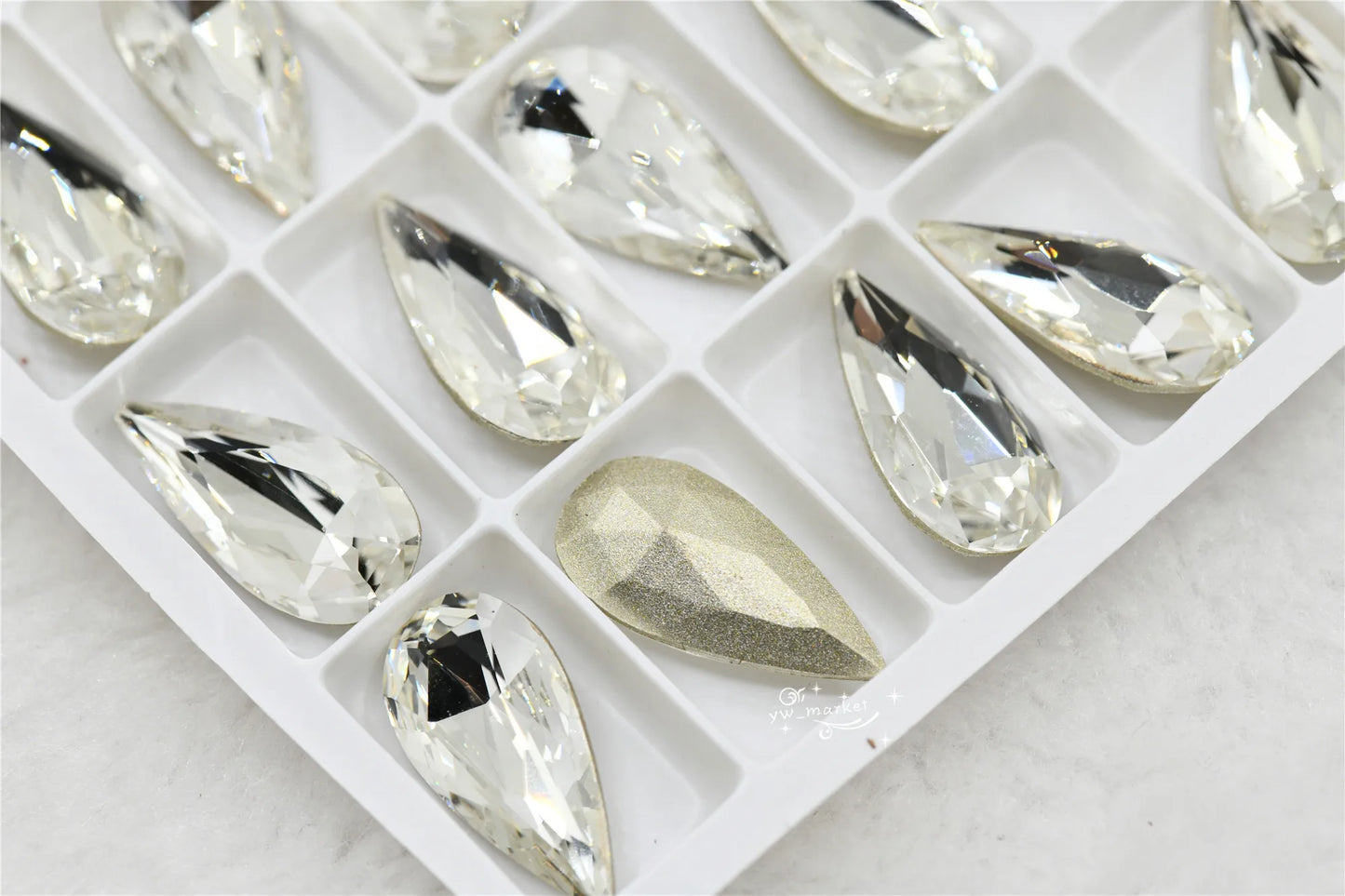 K9 11mmx22mm Craft Gems crystal Rhinestone  Color Strass pointback Crystal Diy teardrop shape