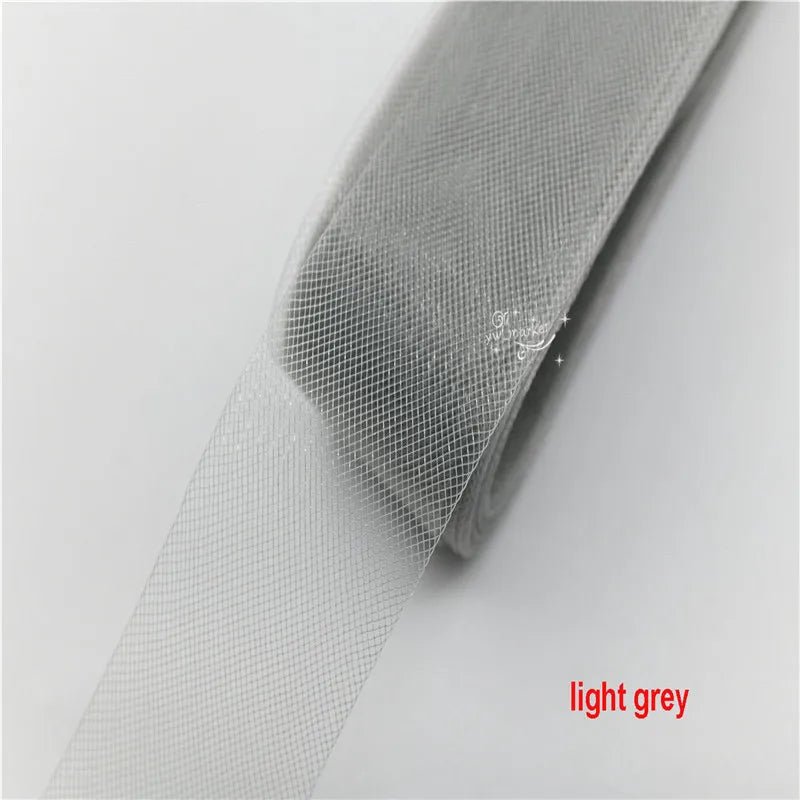 10cm 4''crinoline horsehair braid Mesh Fabric Soft Polyester Wedding Dress skirt making crafts crinolina