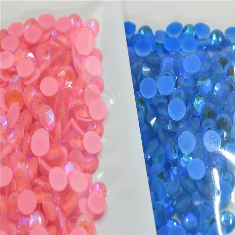 ss6 Rinestones nails crystals Flatback Non Hotfix Nail Art glass Glue  Neon ab ss12 ss16ss20 ss30