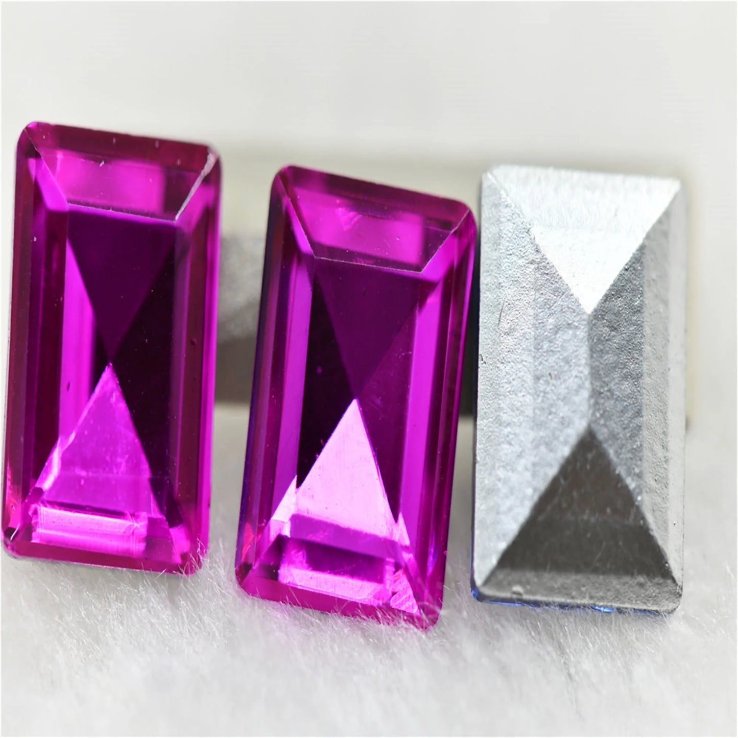 Rectangle Crystal Rhinestones Glue On Glass Glitter Strass Glass Stones Used Nail Art Stone DIY Jewelry Making