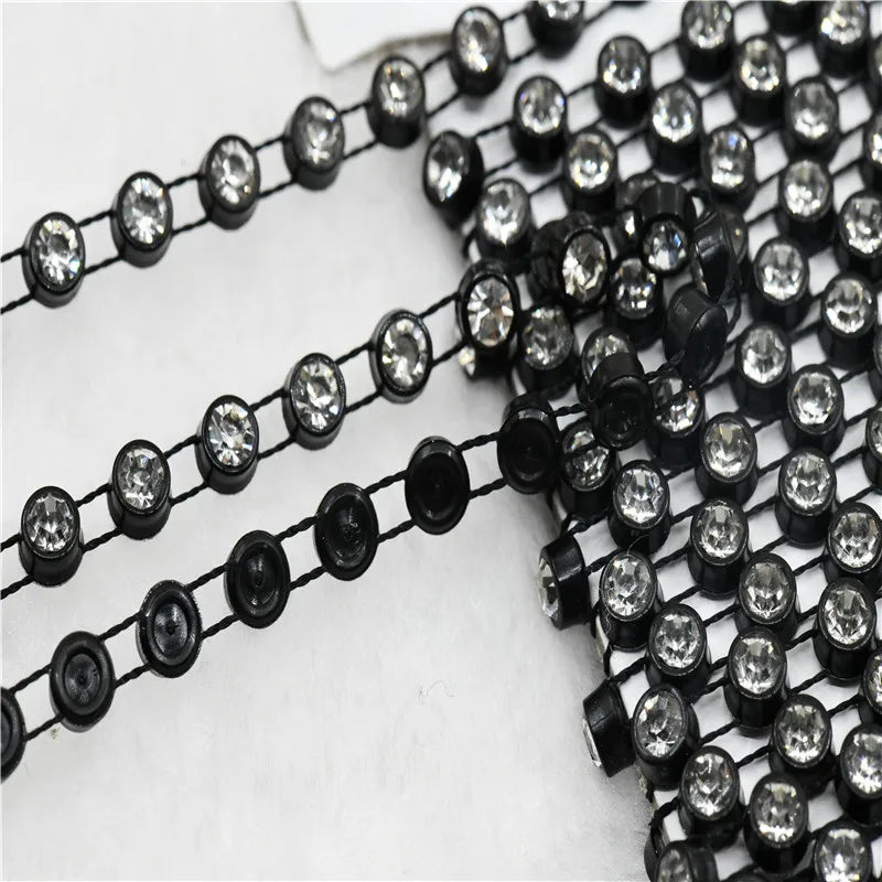 ss16 4mm all for needlework craft supplies AAA rhinestone banding sew on AAA trimming  10yards