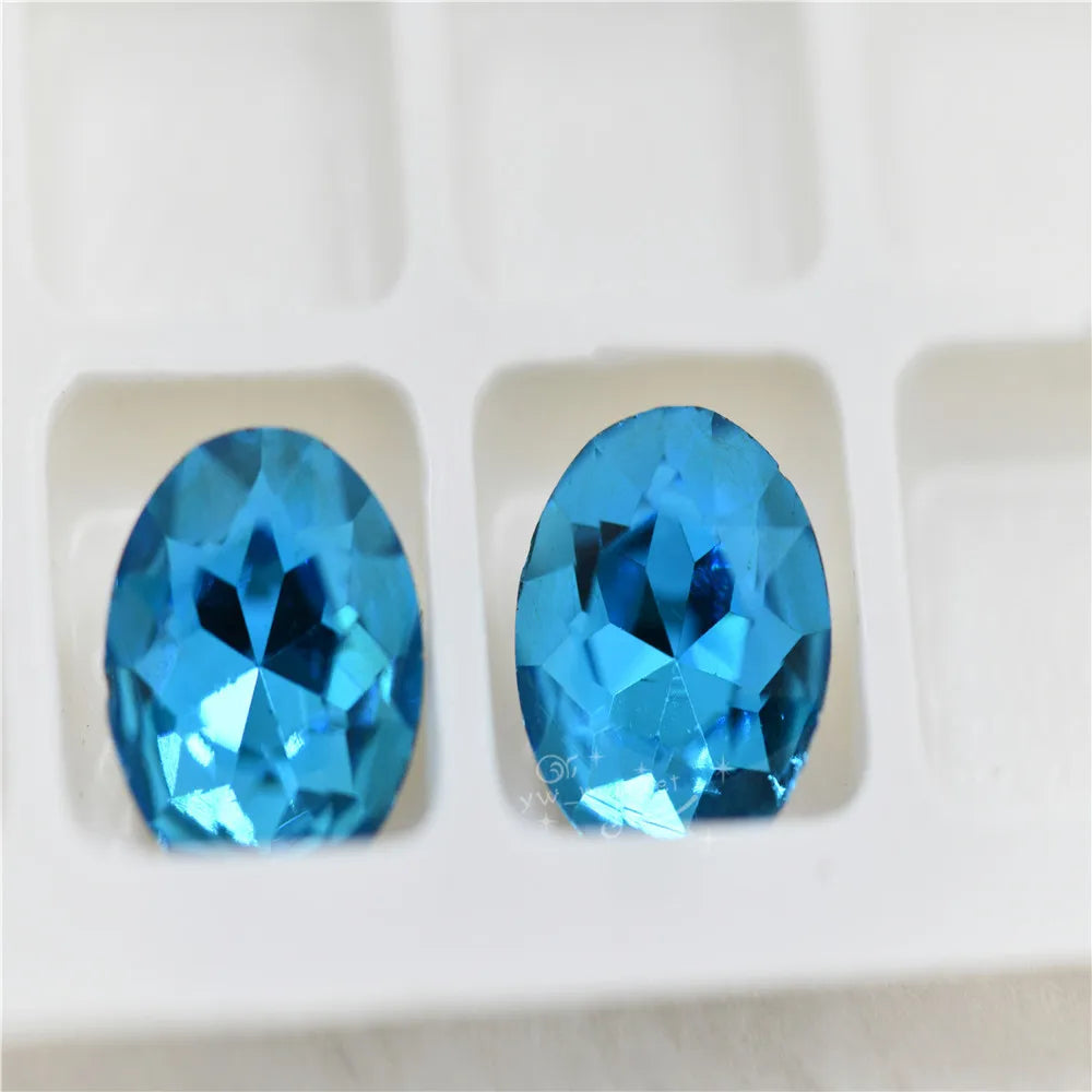 k9 nail glitter gem Round Crystal Beads Wedding Dress Decoration Rhinestones High Quality Pointback stones for DIY  10mm