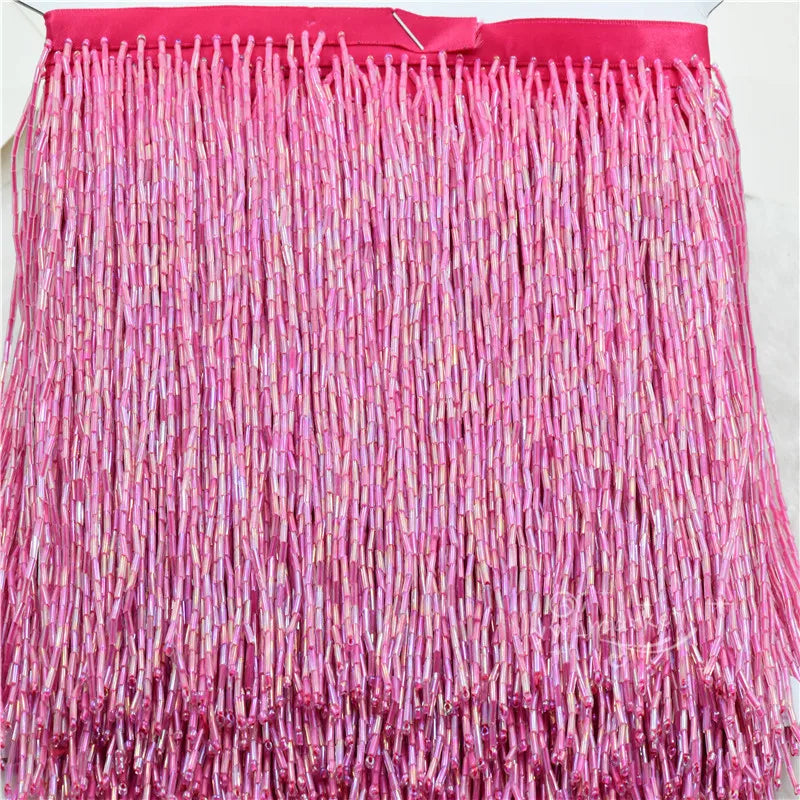 15cm Beaded Tassel Fringe  Handmde trimming for costumes dress crafts sew on