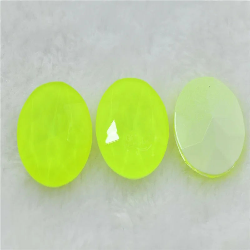 27mm Neon color gem flowers shape round  large stones Jewels making  beads rhinestones applique  glass pintback