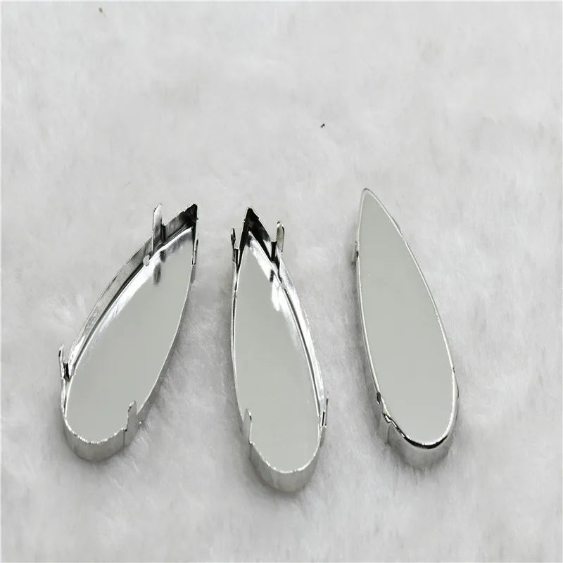 k9 50mm x20mm glass pointback Rhinestone  Long TearDrop jewels and home Decoration High quality large stones  for needlework