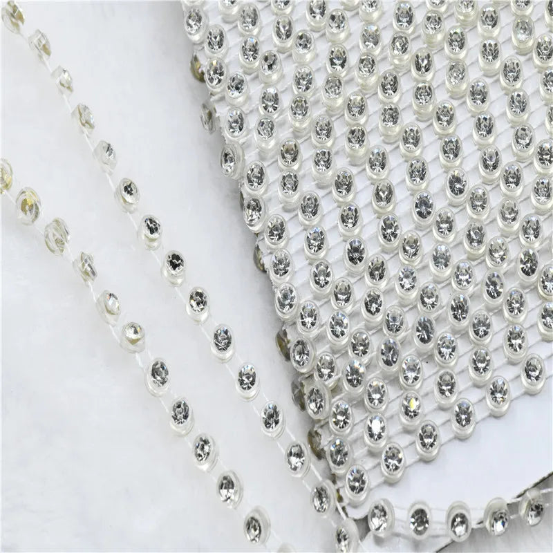 ss16 4mm all for needlework craft supplies AAA rhinestone banding sew on AAA trimming  10yards