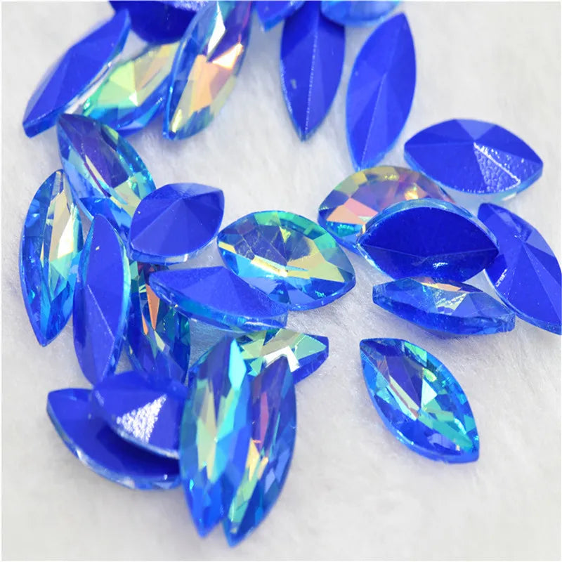 Sapphire Blue Mocha AB handicrafts Diamonds for crafts Crystal beads Garment accessories cristal