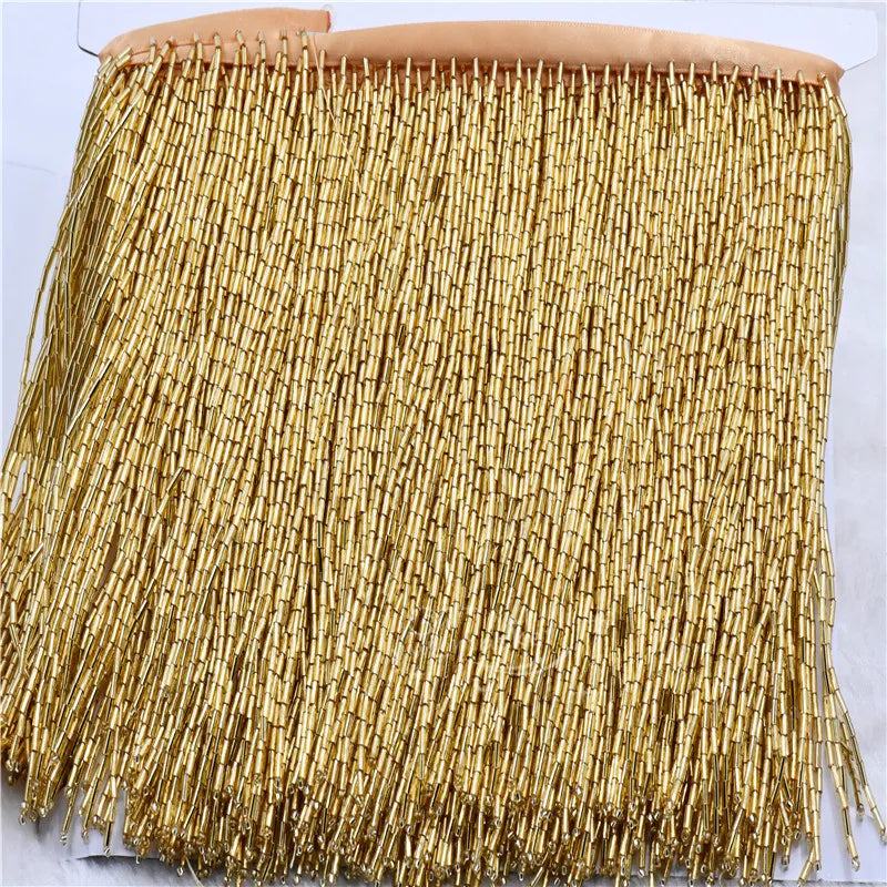 15cm Beaded Tassel Fringe  Handmde trimming for costumes dress crafts sew on