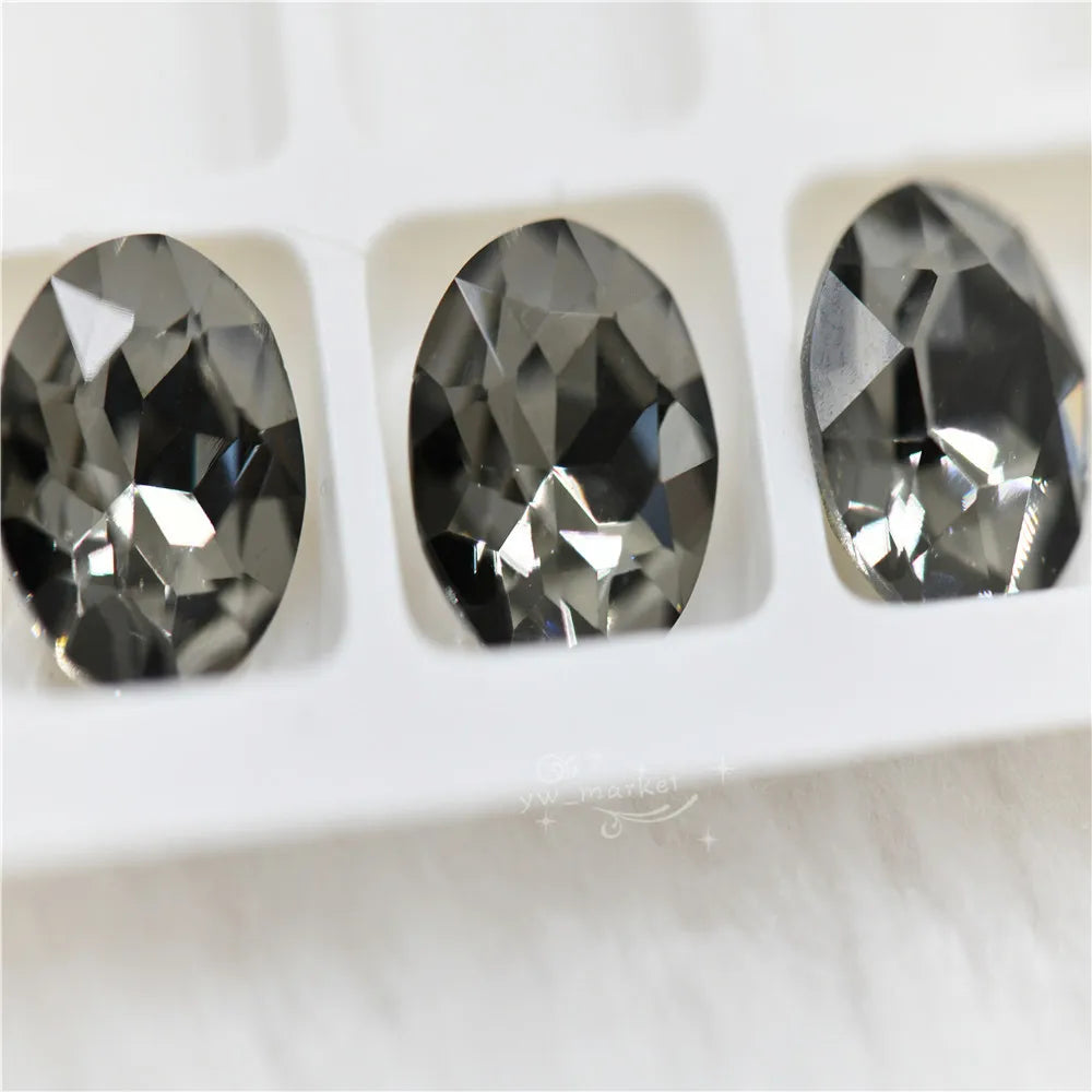 k9 nail glitter gem Round Crystal Beads Wedding Dress Decoration Rhinestones High Quality Pointback stones for DIY  10mm