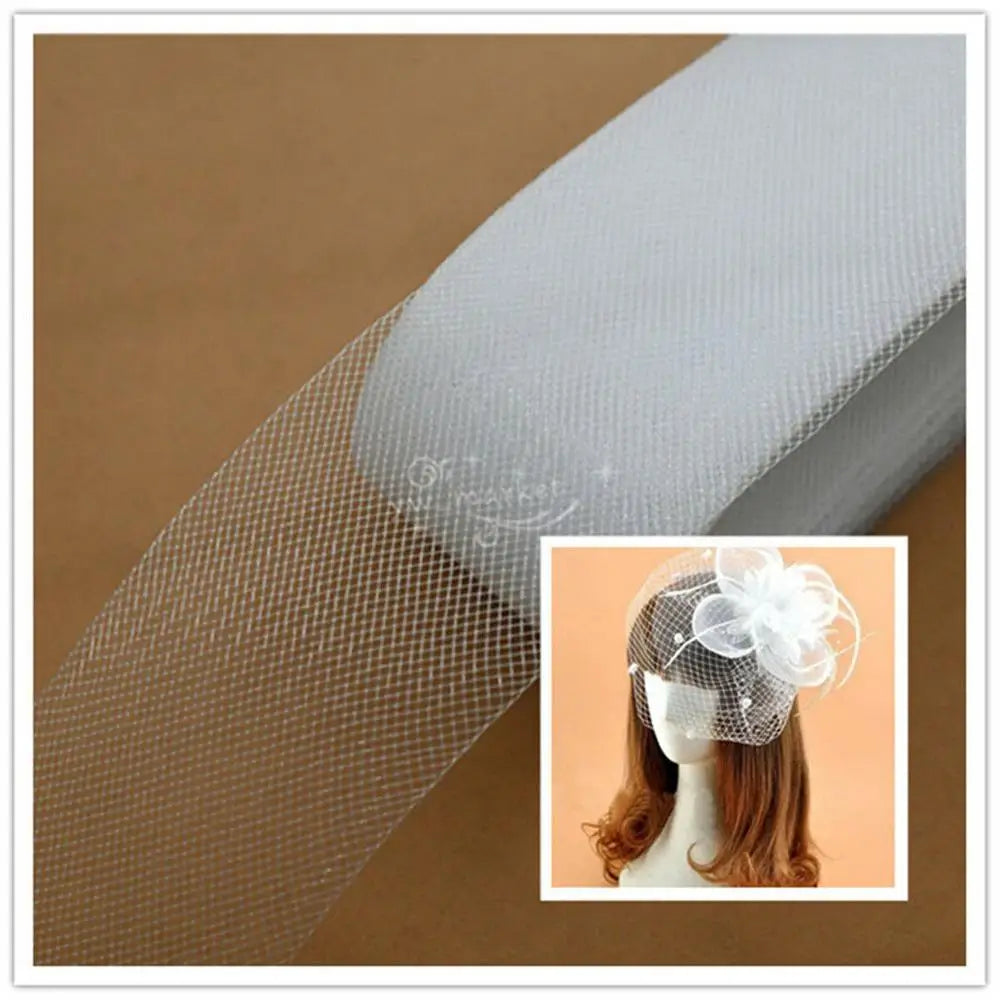 20cm 7.8" Plain Crin soft  Horsehair Braids Fascinator white black for latin dress