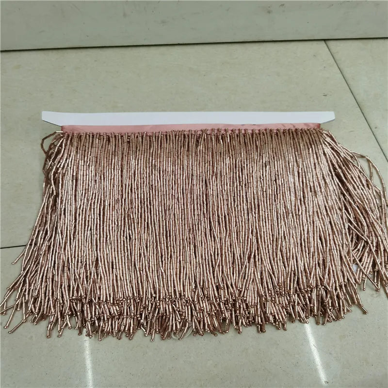 1 Yard 15cm Beaded Tassel Fringe for costumes dress crafts sew on DIY Accessories Home Textile Dance Ribbon