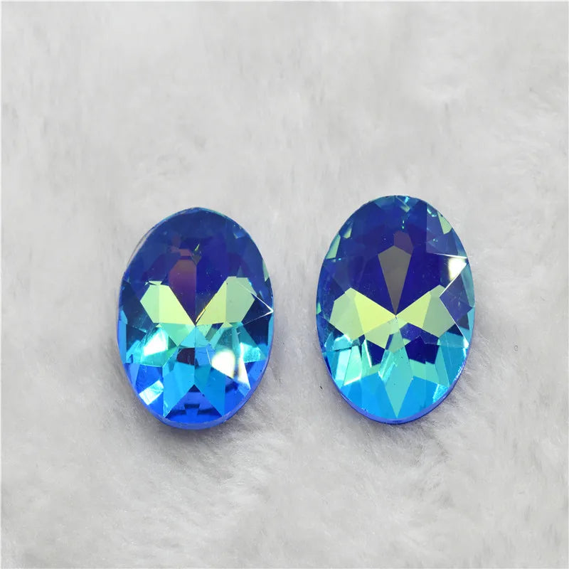 Sapphire Blue Mocha AB handicrafts Diamonds for crafts Crystal beads Garment accessories cristal