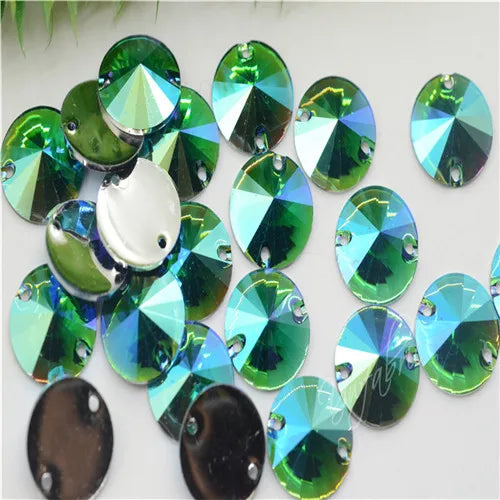 Rivol colour AB Rhinestones Acrylic Strass Crystal Applique sewing suppliese for Clothes