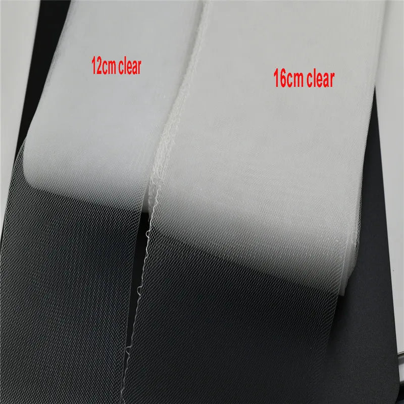 Hard Horsehair Crinoline Tube Crin Trimming Clear mesh ribbon use for Braid  Hats Fascinator craft 1cm ~16cm you can pick