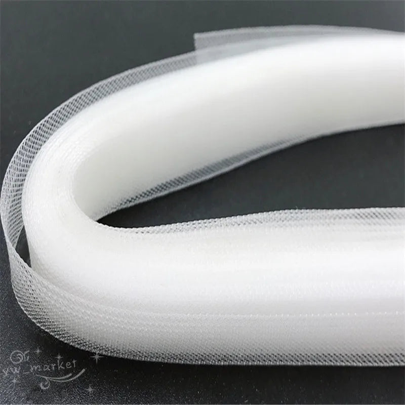 Hard Horsehair Crinoline Tube Crin Trimming Clear mesh ribbon use for Braid  Hats Fascinator craft 1cm ~16cm you can pick