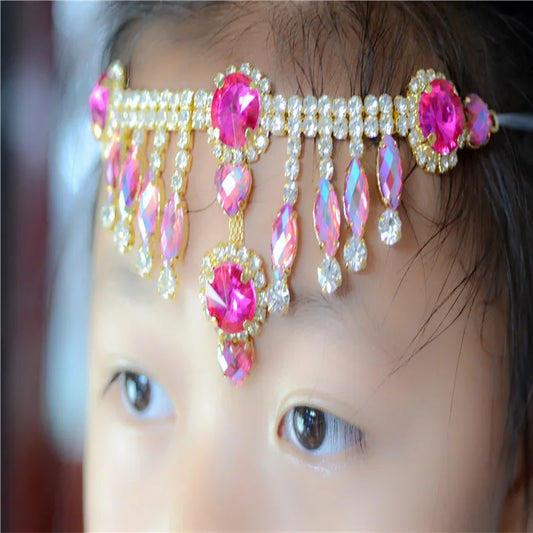 Costume sew on  party  decoration charms for dress  making crystals Applique Fringe Trim   1 pcs