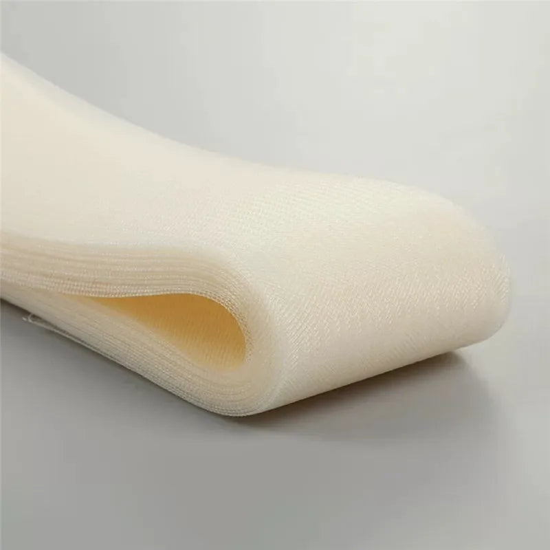 Hard stiff Polyester Mesh Ribbon Flat Plain Crinolines Horsehair Fabric for Hats skirt making 3cm 4cm 5cm 6cm 10cm12cm