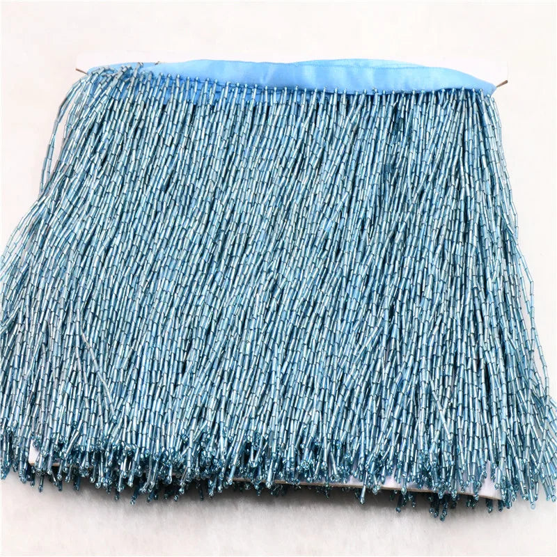 15cm Beaded Tassel Fringe  Handmde trimming for costumes dress crafts sew on