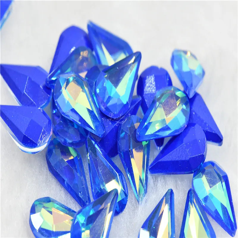 Sapphire Blue Mocha AB handicrafts Diamonds for crafts Crystal beads Garment accessories cristal