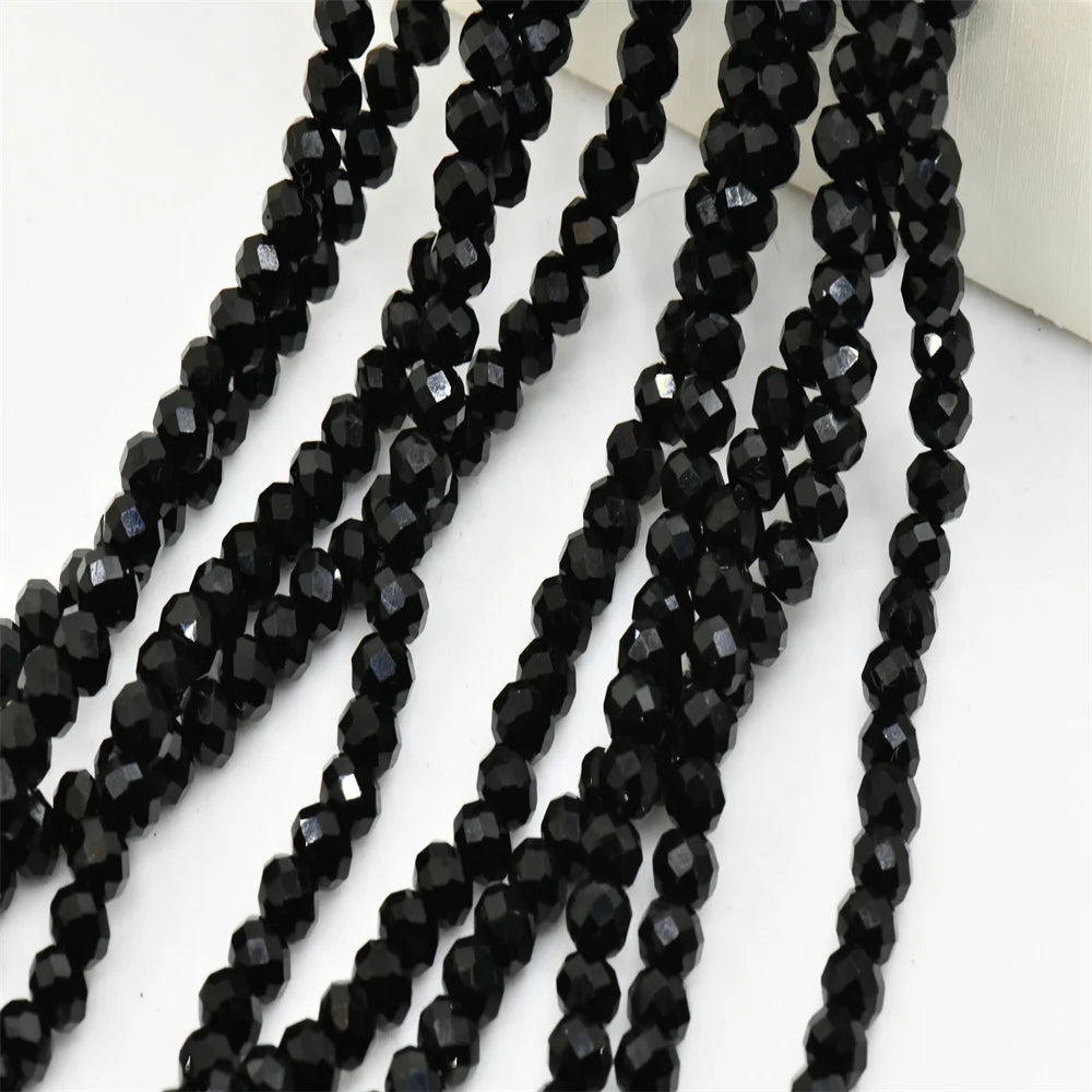 4mm 1200pcs 6mm850pcs Austria Crystal Beads Faceted Glass Loose Spacer Wholesale Beads For DIY Jewelry Making