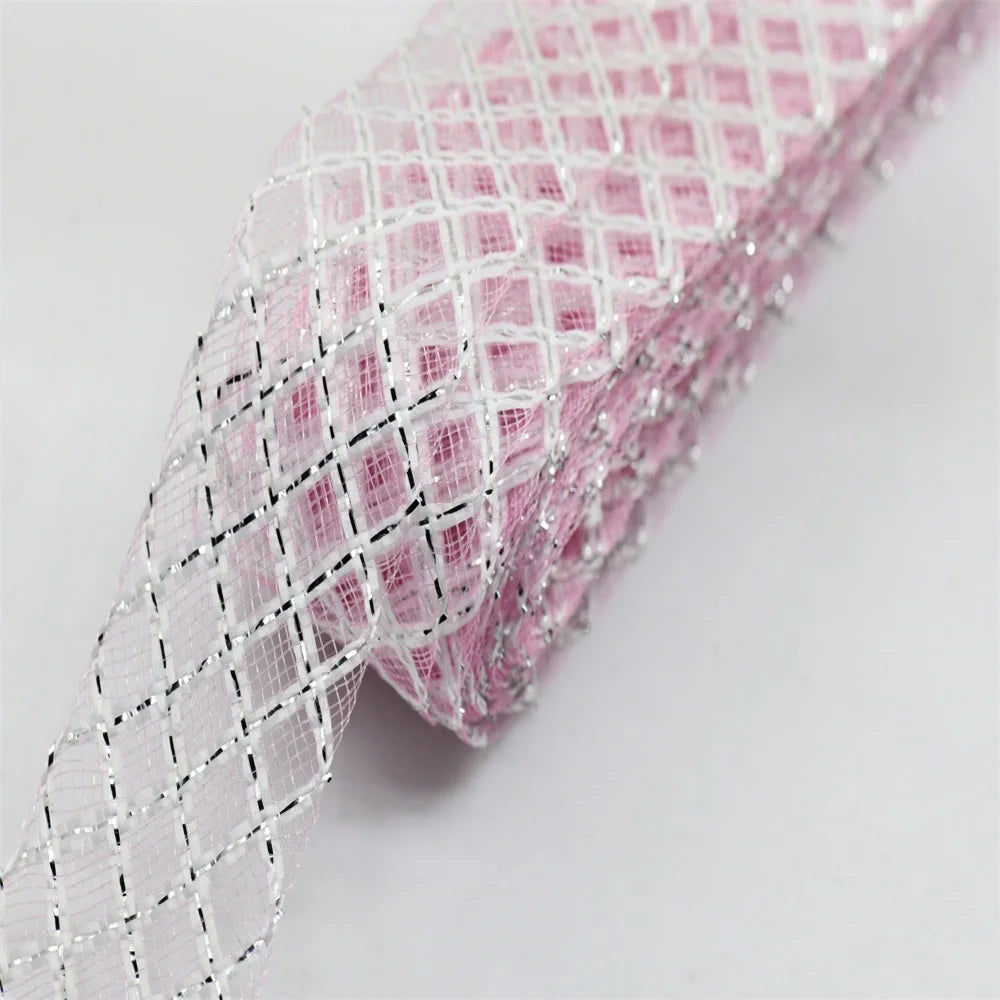 4.5cm Elasticity Crinoline with silk thread  horsehair braid Mesh Fabric Soft Polyester  Dress headgear craft