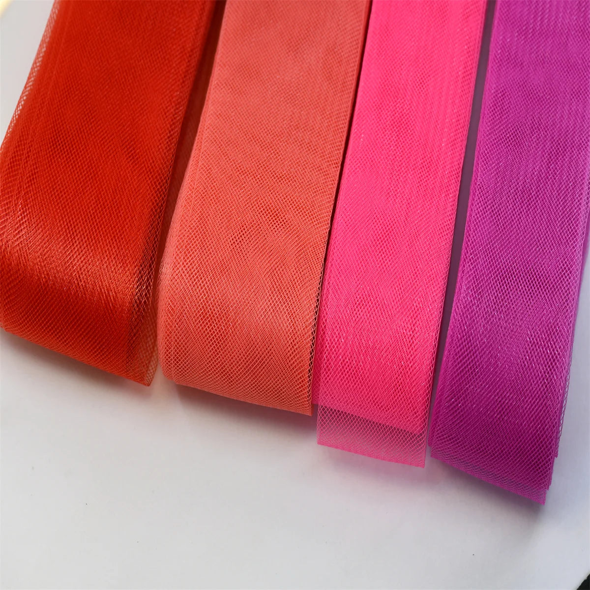 red series Soft  Crinoline for wedding dress horsehair braid Polyester Mesh Fabric  crinolina clothing accessories