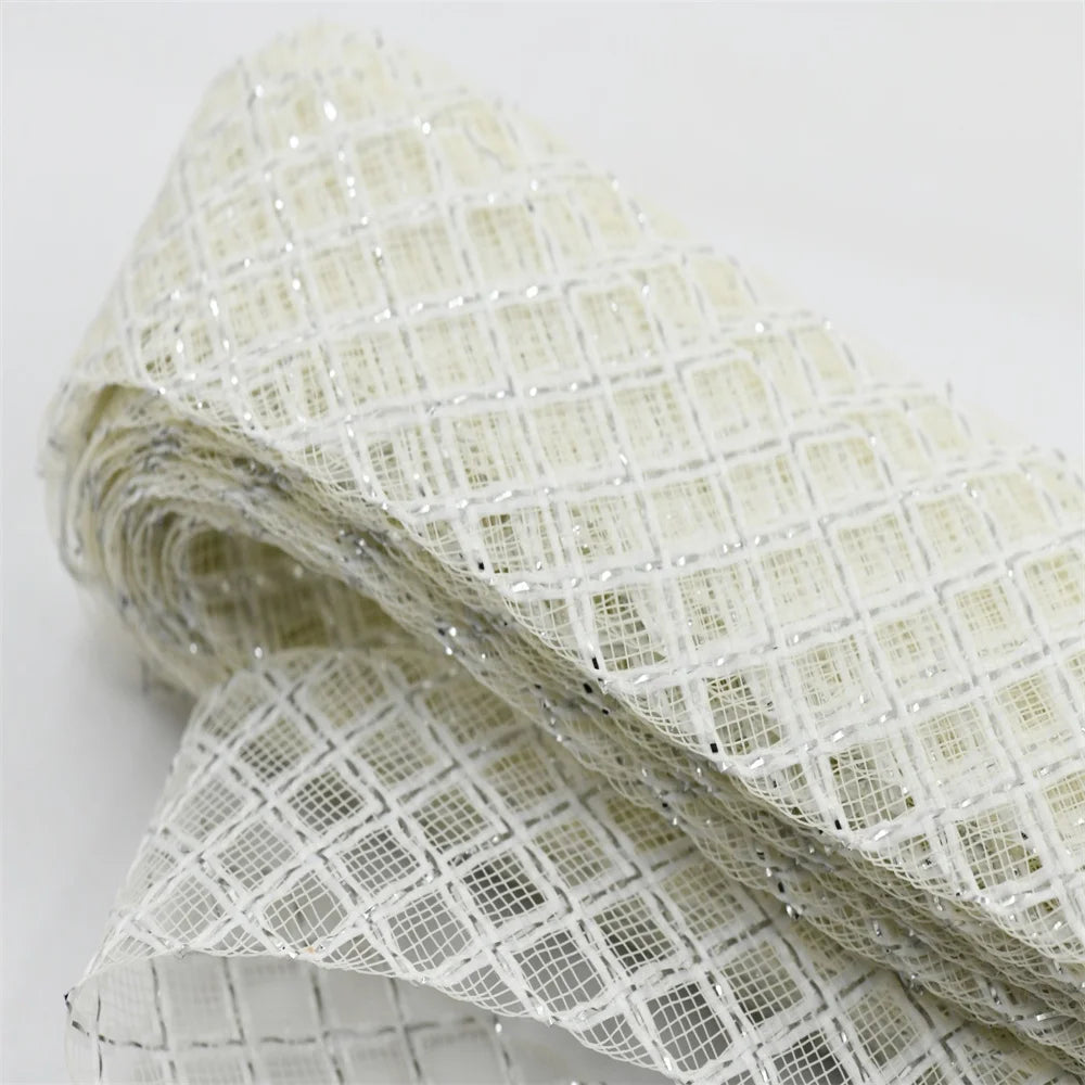 4.5cm Elasticity Crinoline with silk thread  horsehair braid Mesh Fabric Soft Polyester  Dress headgear craft