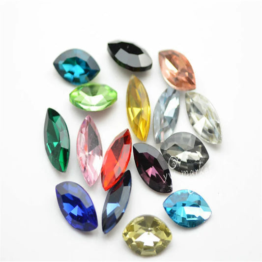 regular color all size Navette rhinestones regular color Clothes Jewelry Accessories wholesale glass beads