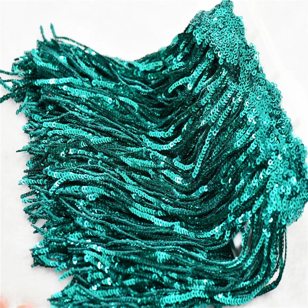 1 yard sequins Tassel Fringe for sewing in clothes decorative trimmings 17cm