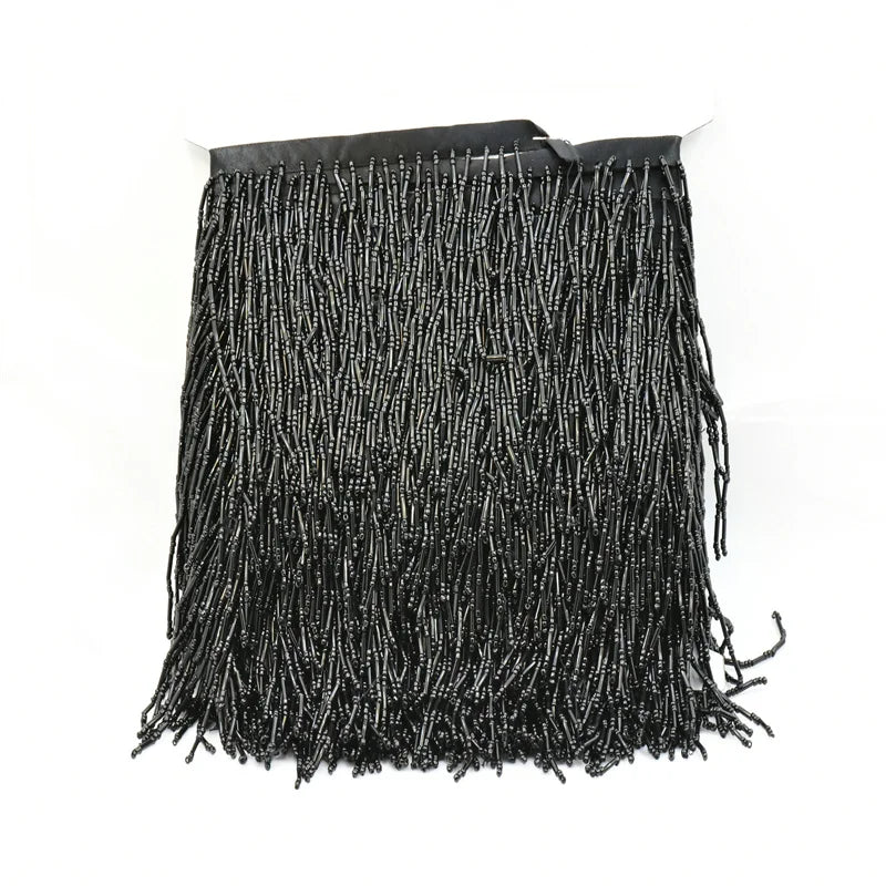 5 yards Bulk wholesale glass bead fringe tassels sewing articles for sewing 10cm