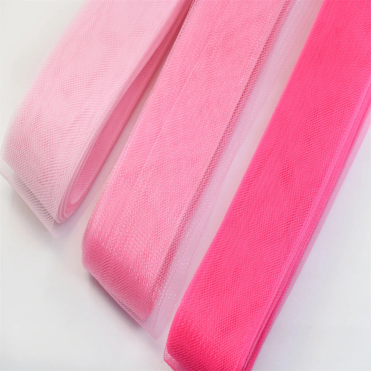 pink rose series Soft  Crinoline for wedding dress horsehair braid Polyester Mesh Fabric  crinolina clothing accessories