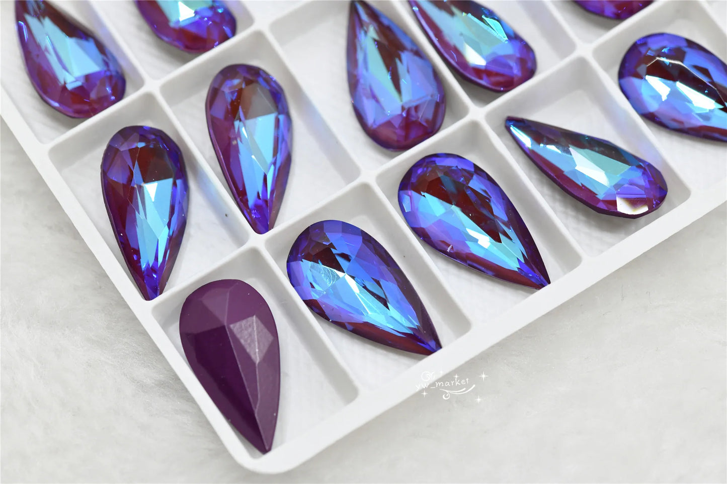 K9 11mmx22mm Craft Gems crystal Rhinestone  Color Strass pointback Crystal Diy teardrop shape