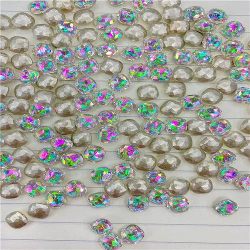 Drop rhinestones Luminous green XC crystal stones to make crafts nails glue on Glass Pointback gems Jewelry Making  Water Lily